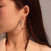 Wholesale Stud Korean Fashion Personality Design Multi Layer C Shaped Earrings