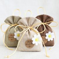 Wholesale Sachet bag drawstring empty candy herbal tea package small gift bag lavender aromatherapy flower cute bedroom deodorant RRE10233