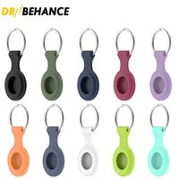 Wholesale 2021 fashion Silicone Protective Case Keychain Cover for Airtags Airtag Air Tags Locator Tracker Anti lost Device Protector Sleeve Anti fall scratch