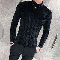 Wholesale Men s Thirst Blue T shirts and Sleeves Sleeves Slim Red Tapes Black Net Clothes Club Dressed Wo4z