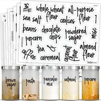 Wholesale Wall Stickers Label Sticker Kitchen Pantry Labels Printed Transparent Self For Containers Jar Storage Waterproof Food Adhesive K9b1