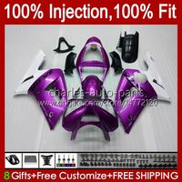 Wholesale OEM Injection Mold For KAWASAKI NINJA ZX R R CC ZX600 ZX R Bodywork No ZX636 ZX CC Body ZX600C ZX ZX6R Fairing Kit purple white