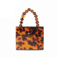 Wholesale Brand Fashion Women Messenger Bag New Wallet Elegant Stylish Leopard Evening Bag Party Prom Casual Vintage Box Bead Clutch Purse
