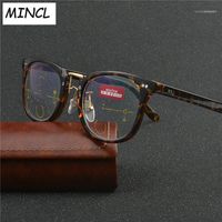 Wholesale Sunglasses Women Multifocal Lenses Reading Glasses Men Fashion Half Rim Progressive Square Diopter FML1
