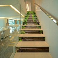Wholesale Wallpapers Factory Direct Creative Stickers Simple Thirteen Stone Stairs Path Landscape