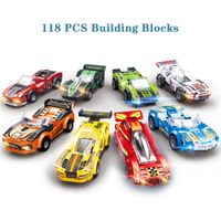 Wholesale Building Blocks Pull Back Car Toy Small Bricks DIY Racing Sport Auto vehicle Super Racers Man Construction Toys for Children High Quality Brand New