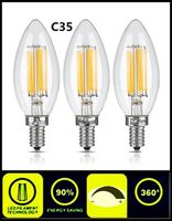 Wholesale 2W W LED Candle Light Bulb C35 C35T Dimmable High Quality E12 E14 E27 E26 B15 B22 Energy Saving Bulbs for Chandelier Lamp