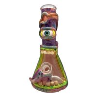 Wholesale M797 hotselling hand painted monster glass smoking water pipe from china factory glass bongs