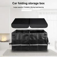 Wholesale Car Organizer Folding Trunk Box Large Capacity Portable Stowing Tidying Bag Container For Vehicle Auto Sedan SUV Accessories