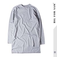 Wholesale t shirts men s clothing spring and autumn street fashion brand front short back long sleeve T shirt swallow tail bottom shirt round neck