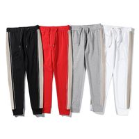Wholesale Fashion Sport Pants Trousers Casual Classic Mens Pant with Panelled Letter Pattern Loose Drawstring Sweatpants for Man Woman