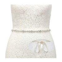 Wholesale Rhinestone Bridal Belt Thin Wedding Sash for Brides Crystal Women Dress Accessories