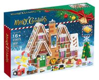 Wholesale New Christmas Kits Toys Gingerbread House Friends Star Space Warsing City Building Block Bricks Gift For Children Holiday Model