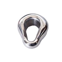Wholesale Cockring Ball Stretch Sex Toys for Testicles Stretcher Games Metal Cock Ring Torture Device Stainless Steel XCXA335
