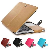 Wholesale Basix PU Leather Bag Case For Apple MacBook Air A1466 A1369 Book Folio Protect Sleeve Cover for New Air13 New Pro13 H1106
