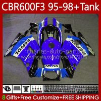 Wholesale Bodywork Tank For HONDA CBR600F3 CC FS Body No CBR F3 CBR600 F3 FS CC CBR600FS CBR600 F3 Fairing Kit Repsol blue
