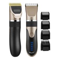 Wholesale electric shaves Professional Hair Trimmer Electric Men Clipper Low Noise USB Rechargeable cut Ceramic Blade Barber Machine for Kids