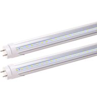 Wholesale 2 ft LED tube inch W W fluorescent bulb replacement tube lamp two pin G13 base K no ballast double ended power supply transparent cover pieces