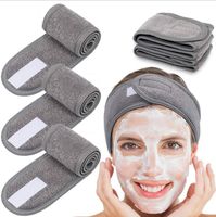 Wholesale Yoga exercise Velcro beauty towel Ladies face wash makeup mask headband