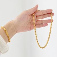 Wholesale Link Chain mm Luxury Thick Twisted Cable Bracelets Gold Color Chunky Rope Retro Bracelet Jewelry For Women Bulk