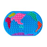 Wholesale DHL FREE Fidget Toys World Map Puzzle Anti Push Stretchy Strings Gift Pack Adults Children Squishy Sensory Antistress Relief Figet