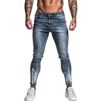 Wholesale Jeans for Men Slim Fit Super Skinny Street Wear Hip Hop Ankle Length Tight Cut Closely To Body Big Size St