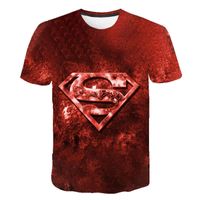 Wholesale designer Couple parent child short sleeve Superman D t shirt men s digital printing wo summer