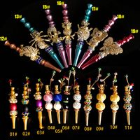 Wholesale The latest Handmade Inlaid alloy hookah jewelry mouthpiece Colorful shisha hookah mouth tip diamond hookah pipe blunt holder for smoking