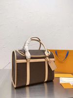 Wholesale Dog Handbag Designer Handbags Luxury Tote Bag Fashion Pet Bags Letter and Flower Printed Canvas Beauty Pocket