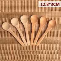 Wholesale Wooden Jam Spoon Baby Honey Coffee New Delicate Kitchen Using Condiment Small cm Japanese Bamboo Eco