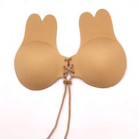 Wholesale Invisible Silicone Gel Bra Breast Lift Stick Push Up Rabbit Shape Self Women Adhesive Strapless bras