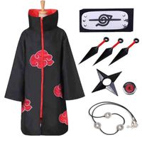 Wholesale Theme Costume legal pos uchiha tobi obito akatsuki cosplay robes halloween outfits bandana accessories children U5D