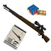 Wholesale 1 Scale K Sniper Rifle Gun Model Papercraft Toy DIY D Paper Card Military Model Handmade Toys for Boy Gift