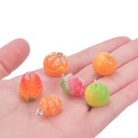 Wholesale Charms Diy Kawaii Keychain Bracelets Pendant Findings Cute Simulated Fruit Resin For Jewelry Making