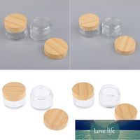 Wholesale 4pcs Round Glass Empty Jars Pot With White Inner Liners Lids Prefect For Cosmetics Face Cream Lotion Container g And g Storage Bottl Factory price expert design