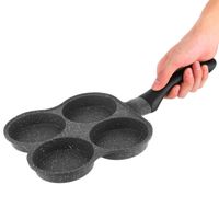 Wholesale 4 Hole Frying pan Cooking Pot Non Stick Pancake Maker Home Breakfast Egg Burger Pot for Gas Stove Induction Cooker Cookware
