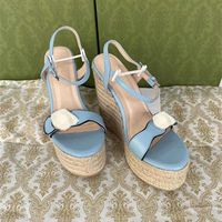 Wholesale 2021 fashion girl slope heel sandals high quality comfortable feet beautiful elegant temperament worth having
