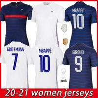 Wholesale WOMEN Soccer Jersey France maillots football maillot equipe de French BENZEMA MBAPPE GRIEZMANN KANTE POGBA