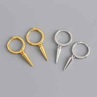 Wholesale 12 Mix Design Real Sterling Silver Earring Stud High Quality Fashion Small Hoop Cone k Gold plated Earrings for Women jewelry low prices