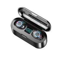 Wholesale F9 L Stereo Mini TWS Wireless Bluetooth Earphones Touch Control HD Call mAh Power Bank Headset LED Display Noise Reduction Sport Headphones