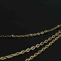 Wholesale Bar Pendant Ball Chain Layer Necklace Rolled Gold Jewelry Choker Necklace