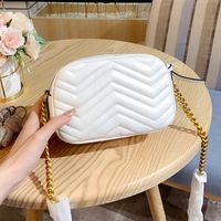 Wholesale High quality women purse small camera bag genuine real leather Zig Quilted heart discoo mamont chain crossbody Fashion Handbag Shoulder Cross Body Bags