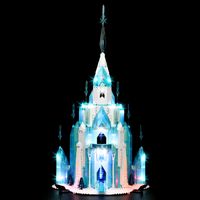 Wholesale LEGO is compatible with LED lights ice castle building block gam children s toys and no lightsBZ71