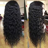 Wholesale TOP quality Classical style European American lady front lace wigs chemical fiber long curly hair wig headset in Stock Free and Fast Delivery