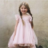 Wholesale Girls dresses Kids Butterfly es for Girls Summer Children Flower Fairy with Angel Wings Boutique Teenager Prom Evening Costume