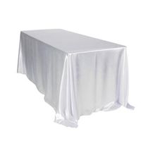Wholesale 5pcs Pack Rectangular Satin Tablecloth White Black Table Cover For Wedding Party Restaurant Banquet Inch Decorations X Cloth