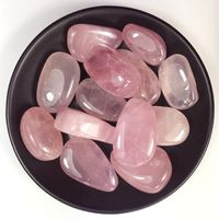 Wholesale Decorative Objects Figurines Natural Pink Crystal Gravel Rose Quartz Stones And Minerals Energy Orb Samples Of Ore