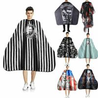 Wholesale Aprons Haircut Hairdressing Apron Barber Cloth Print Pattern Cape Hair Styling Design Supplies Salon Gown