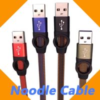 nylon flat cable 2022 - Type c Micro USb Cables 1M 3FT Ferris wheel Woven nylon noodles 2.0A fast charger Flat Sync Noodle data Hybrid Color for Samsung LG Android Smart Phone cable