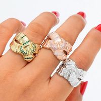 Wholesale Wedding Rings GODKI Luxury Belt Cross Design Bold Statement With Zirconia Stones Women Engagement Party Jewelry High Quality